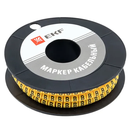 Маркер кабельный 1,5 мм2 "B" (1000 шт.) (ЕС-0) EKF PROxima