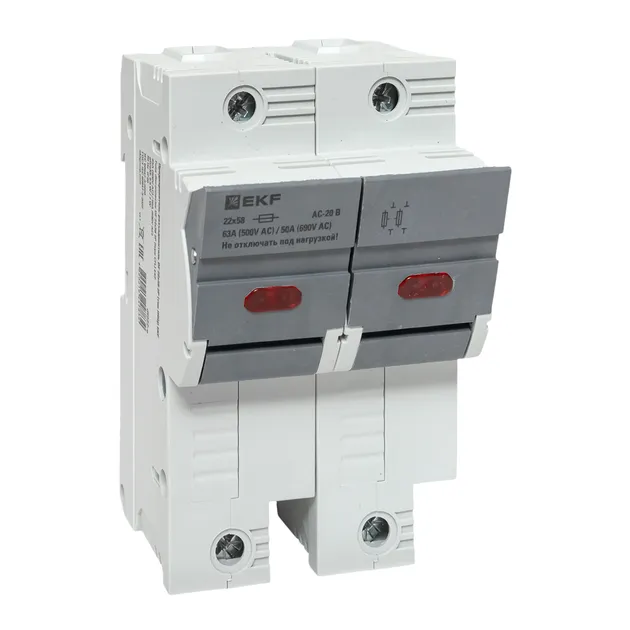 Предохранитель-разъединитель DF 22x58 2Р (тип ПВЦ) EKF. Цены