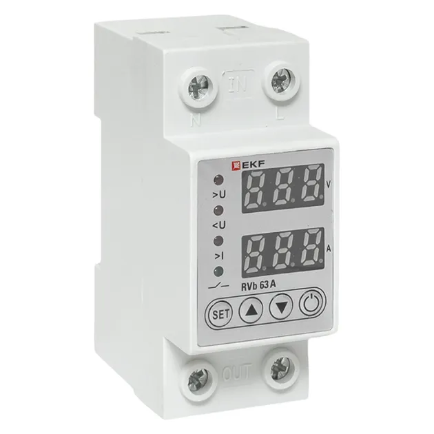 Реле напряжения и тока с дисп. RVb 63A EKF купить за 3171 руб. в ...