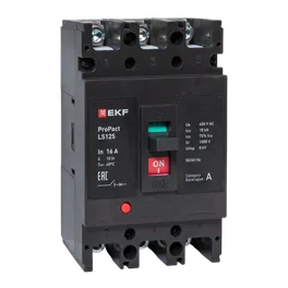 Автоматический выключатель LS125 18кА 3P 16А ProPact EKF