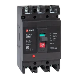 Автоматический выключатель LS125 18кА 3P 40А ProPact EKF