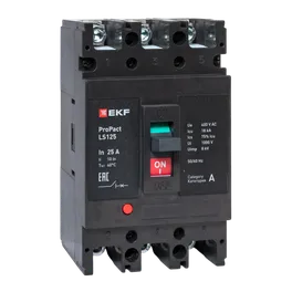 Автоматический выключатель LS125 18кА 3P 25А ProPact EKF