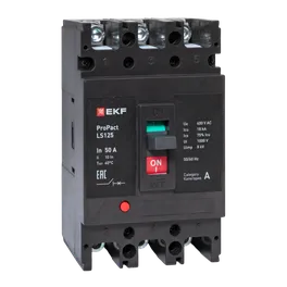 Автоматический выключатель LS125 18кА 3P 50А ProPact EKF