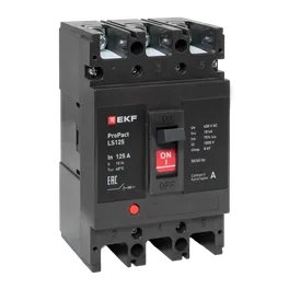Автоматический выключатель LS125 18кА 3P 160А ProPact EKF
