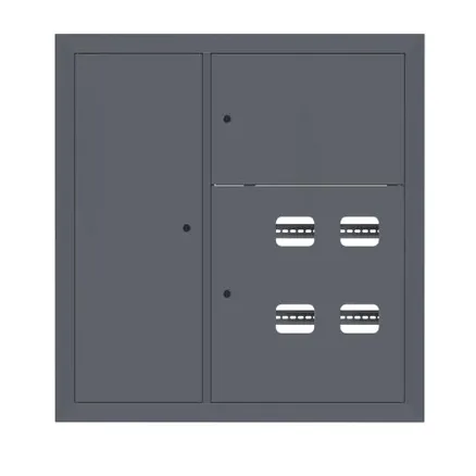 Щит этажный 4 кв. слаботочка слева RAL7024 (1000x950x150) EKF PROxima (mb29-v-4z-ral7024)