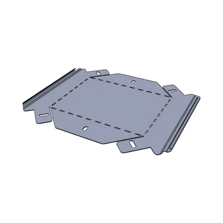 Угол 45 град. верт. внеш. 100x100 мм (плоский) EKF (vo45100100-FL)