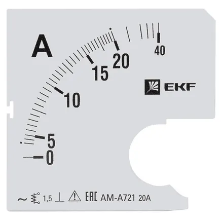 Шкала сменная для A721 20/5А-1,5 EKF (s-a721-20)