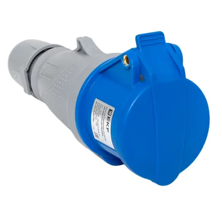 Розетка переносная 213 2Р+РЕ 16А 220В IP44 EKF PROXIMA (ps-213-16-220-PRO)