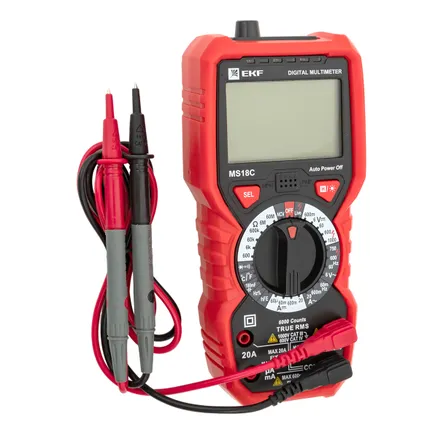 Мультиметр цифровой MS18C EKF Professional (In-180701-pm18C)
