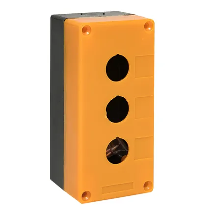 КП103 пластиковый 3 кнопки желтый EKF (cpb-103-o)