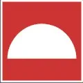 Знак наклейка F06 "Место размещения нескольких средств противопожарной защиты" (200x200) EKF (an-f-06)