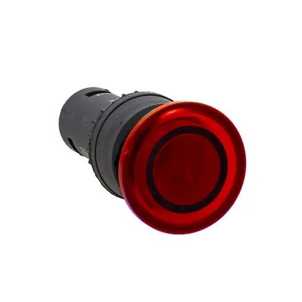 Кнопка SW2C-MD красная с подсветкой NC 24В Грибок EKF (sw2c-md-rr-24)