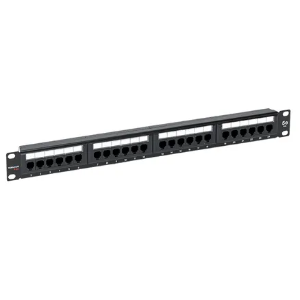 Патч-панель TERACOM PRO 19'' Cat.5E 1U неэкран. UTP 24 порта RJ-45 Dual IDC с органайзером (TRP-PPNL-5EUTP-C1U24)
