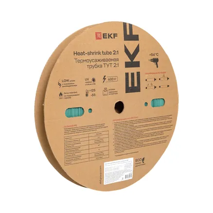 ТУТ нг 25/12,5 зелёная рулон EKF (tut-25-j) SALE2