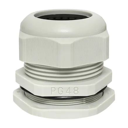 Сальник PG48 IP54 (1 шт) d отв. 59 мм / d провод. 37-44 мм EKF (plc-pg-48-1-r)