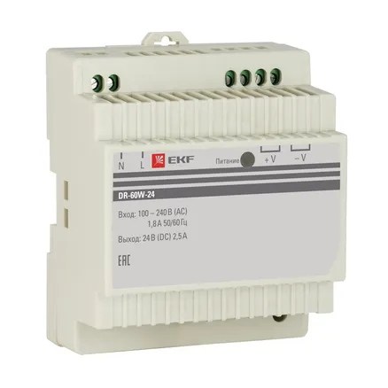 Блок питания 24В DR-60W-24 (dr-60w-24)