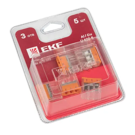 Клемма СМК 2273-243 блистер (5шт.) EKF (plc-smk-2273-243b)