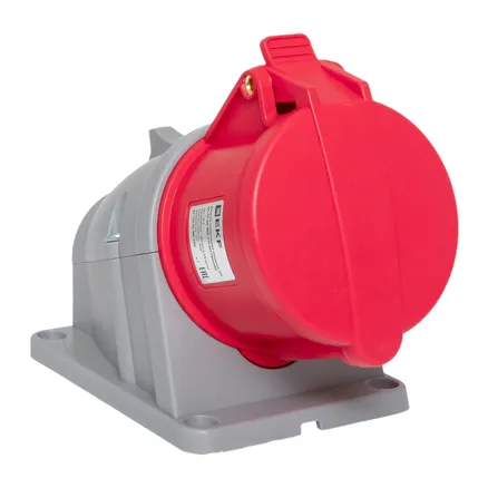 Розетка стационарная наружная 124 3Р+РЕ 32А 380В IP44 EKF PROXIMA (ps-124-32-380-PRO)