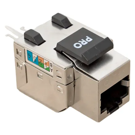 Модуль Keystone розеточный TERACOM PRO Cat.5E RJ-45 экран. FTP 110 IDC 90 град. (TRP-KSTN-SOCK-90D-5EFTP)