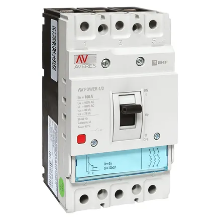 AV POWER-1/3 100А 80kA TR (mccb-13-100H-TR-av)
