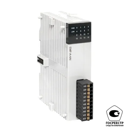 Модуль аналогового ввода EMF 4 PRO-Logic EKF (с поверкой) (EMF-A-4AI-V)