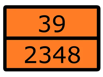 Знак наклейка "Номер ООН 39/2348" (300x400) EKF (an-7-39-2348)
