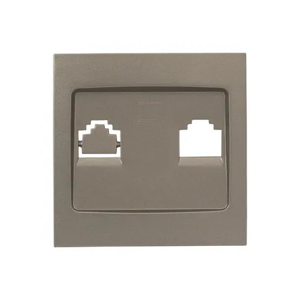 Валенсия лиц. панель розетки RJ-45 1-местная кашемир EKF (ESK01-L-035-40)