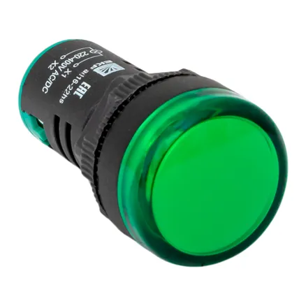 Матрица светодиодная AD16-22HS зеленый 220-400 В AC/DC EKF (ledm-ad16-g-230acdc)