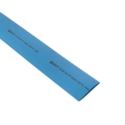 ТУТ нг 40/20 синяя в отрезках по 1м EKF (tut-40-g-1m)