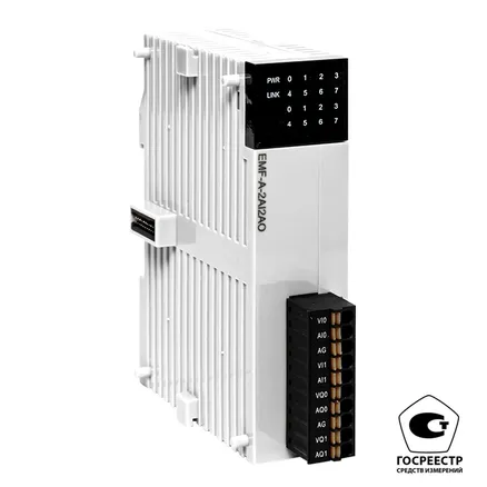 Модуль аналогового в/в EMF 2/2 PRO-Logic EKF (с поверкой) (EMF-A-2AI2AO-V)