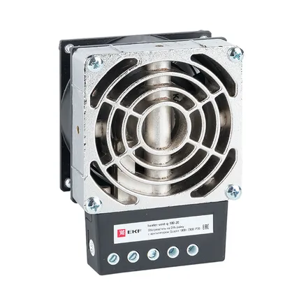 Обогреватель на DIN-рейку с вентилятором 100Вт 230В IP20 Quadro EKF PROxima (heater-vent-q-100-20)