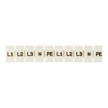 Маркеры для ST 1,5 с символами "L1, L2, L3, N, PE" (100 шт.) EKF (zb-st-1.5-L-1-3)