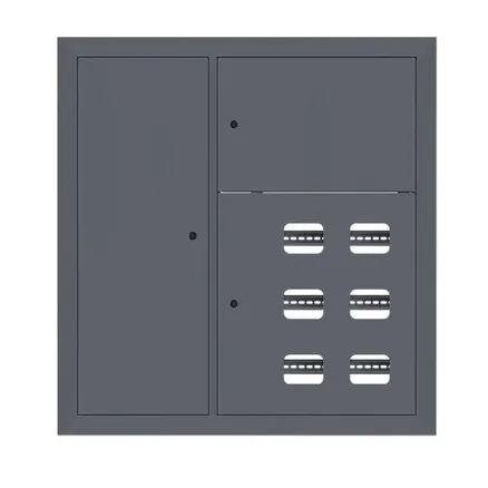Щит этажный 6 кв. слаботочка слева RAL7024 (1000x950x150) EKF PROxima (mb29-v-6z-ral7024)
