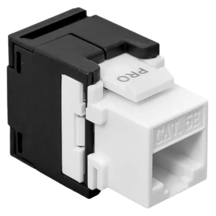 Модуль Keystone TERACOM PRO Cat.5E неэкран. 110 IDC 180 град. самозажимной (Toolless) черный (TRP-KSTN-T180D-5EUTP-BLK)