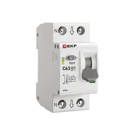 УЗДП с авт.выкл. 1P+N 63А (С) 6кА EKF PROxima (afdd-2-63C-pro)