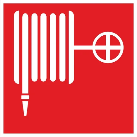 Знак наклейка F02 "Пожарный кран" (150x150) EKF (an-f-02)