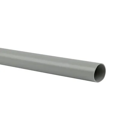 Труба гладкая ПВХ жест. d16 мм (2 м) (50 м/уп) серая EKF-Plast (trg-16-2m)