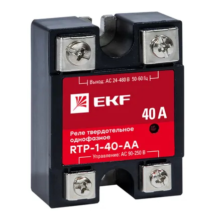 Реле твердотельное однофазное RTP-40-AA EKF (rtp-1-40-aa)
