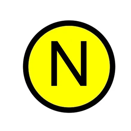 Наклейка "N" (d20) EKF PROxima (an-2-07)
