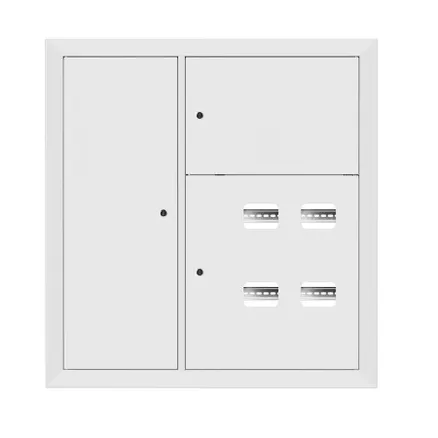 Щит этажный 4 кв. RAL9003 со слаботочным отсеком слева (1000x950x150) EKF PROxima (mb29-v-4z-ral9003)