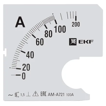 Шкала сменная для A721 100/5А-1,5 EKF (s-a721-100)