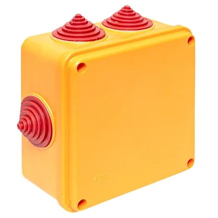 Коробка огнестойкая E90 100x100x50мм, c клеммником 3 полюса 1,5-10 мм2 IP55 EKF (plc-kmrf-100-3-10)