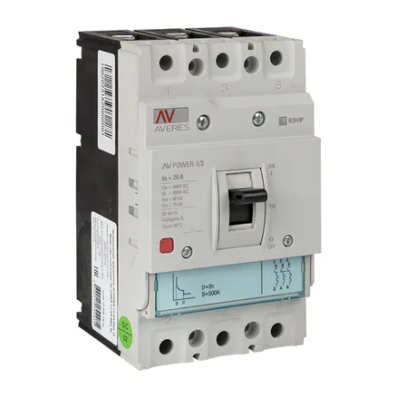 AV POWER-1/3 20А 35kA TR (mccb-13-20-TR-av)