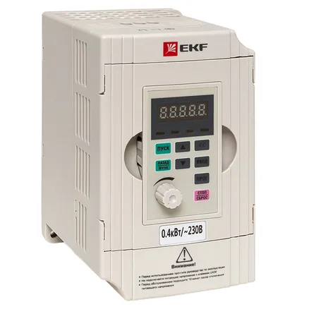 Преобразователь частоты 0,4/0,75кВт 1x230В VECTOR-100 EKF (VT100-0R4-1B)