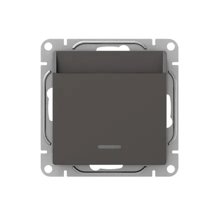 Механизм выкл., карточный, с подсветкой, мокко., Эпика EKF (UP1-SWM-card)