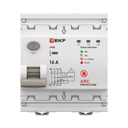УЗДП 3P+N 16А PROXIMA EKF (afdd-4-16-pro)