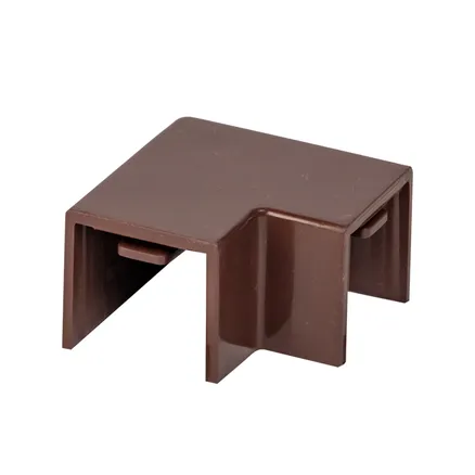 Поворот 90 гр. (16x16) (4 шт) темн. дерево EKF-Plast (abd-16-16x4)