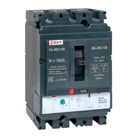 ВА-99C 100/100А 3P 35кА EKF (mccb99C-100-100)
