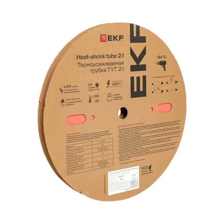 ТУТ нг 12/6 красная рулон EKF (tut-12-r)