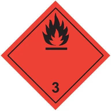 Знак наклейка "Кл.3" (250x250) EKF (an-7-03)